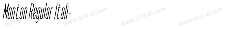 Monton Regular Itali字体转换